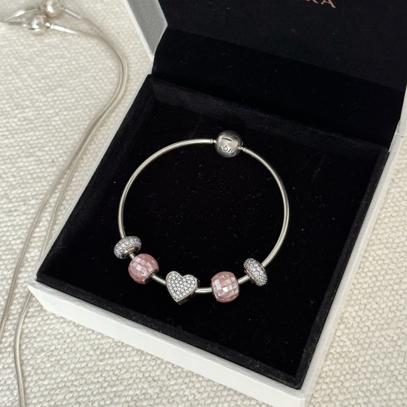 Pandora Essence Collection Bracelet and Matching Necklaces - Picture 4 of 4